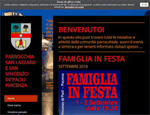 Tablet Screenshot of parrocchiasanlazzaropiacenza.com